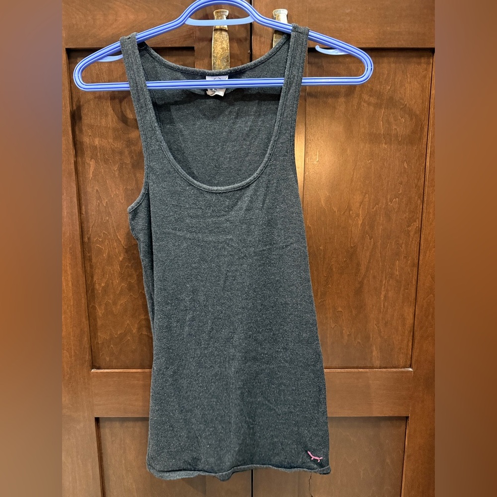 PINK Victoria's Secret Charcoal Tank Top